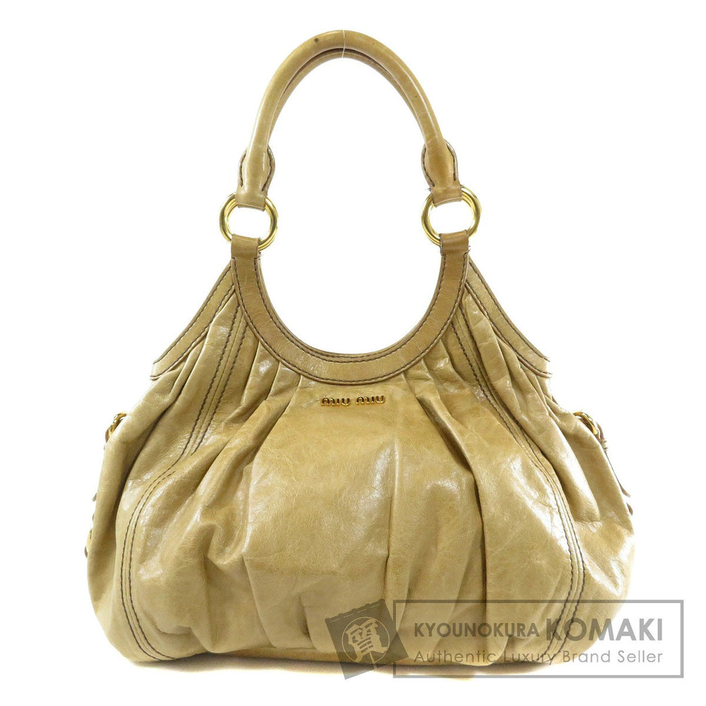 Miu Miu leather bag shoulder Black - Picture 2 of 11